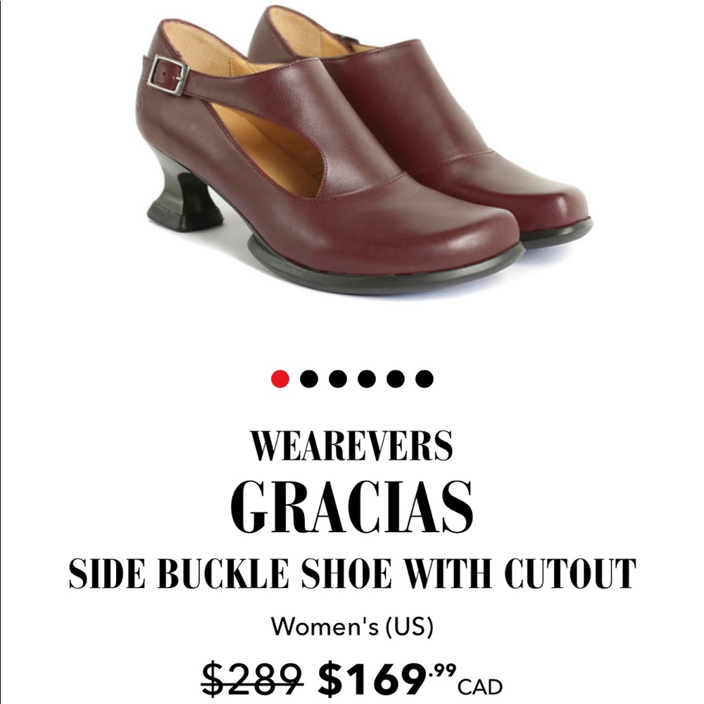 EUC Fluevog Gracias size 9.5 in cherry red